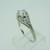 Vintage Platinum .59ct Round Brilliant Cut Diamond Solitaire Ring with Filigree Accents Size 7 1/2