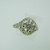 Vintage 14k White Gold 1.40ct European Cut Diamond Solitaire with Filigree Accents Size 7 1/2