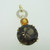14K Yellow Gold Smoky Quartz Citrine Geometric Pendant