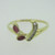 14K Yellow Gold Ruby & Diamond Wrap Ring Size 7