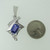 14k White Gold 3.95ct Tanzanite Pendant with Approx 1.50ct TW Diamond Accents