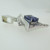 14k White Gold 3.95ct Tanzanite Pendant with Approx 1.50ct TW Diamond Accents