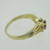 14K Yellow Gold Ruby with Diamond Accents Ring Enhancer Size 5.75
