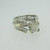 14k White Gold Approx 1.0ct Princess Cut Diamond Ring with Wedding Band Enhancer Ring Size 4 1/2 