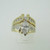 14k Yellow Gold Approx 1.0ct Marquise Cut Diamond Ring with Wedding Band Size 6