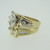 14k Yellow Gold Approx 1.0ct Marquise Cut Diamond Ring with Wedding Band Size 6