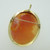 Vintage 14K Yellow Gold Cameo Oval Pin Brooch or Pendant