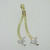 14K Yellow Gold Diamond Two Stone Slide Pendant  
