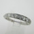 Platinum Mine Cut Diamond Approx .50ct TW Wedding Band Ring Size 6.5