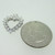 14K White Gold Diamond Open Heart Pendant Approx 3/4ct TW