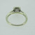 14k White Gold Approx .50ct Round Brilliant Cut Diamond Ring with Diamond Halo Accents Size 4 1/2