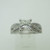 14k White Gold GIA Certified 1.01ct Square Modified Brilliant Cut Diamond Ring Size 6 1/4 