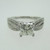 14k White Gold GIA Certified 1.01ct Square Modified Brilliant Cut Diamond Ring Size 6 1/4 
