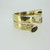 14k Yellow Gold Green Pink and Blue Tourmaline Wrap Twist Fashion Ring Size 7 1/4
