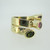 14k Yellow Gold Green Pink and Blue Tourmaline Wrap Twist Fashion Ring Size 7 1/4