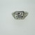 Vintage Platinum Approx .18ct Round Brilliant Cut Diamond Ring with Filigree Accents Size 6