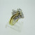14k Yellow Gold Approx 1.0ct TW Diamond Wedding Set Size 6 1/4