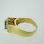 14k Yellow Gold Approx 1.0ct Pear Shape Emerald Ring with Diamond Halo Size 6