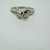 14k White Gold Approx 1/3ct Round Brilliant Cut Diamond Wedding Ring Size  6