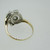 Vintage 14k Yellow Gold Approx .75ct TW European Cut Double Diamond Ring Size 7 3/4