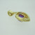 14k Yellow Gold Amethyst Pearl Enhancer Pendant