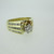 14k Yellow Gold .33ct Round Brilliant Cut Diamond Ring with Diamond Accents Size 5 3/4