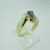 14k Yellow Gold Created Alexandrite with Diamond Accents Size 7 3/4