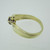 14k Yellow Gold Created Alexandrite with Diamond Accents Size 7 3/4