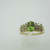 14k Yellow Gold Peridot Ring with Diamond Accents Ring Size 6 1/2
