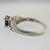 Sterling Silver Oval Cut Synthetic Tanzanite Ring Size 7