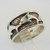 Sterling Silver Marsala Dolphins Pattern Band Ring Size 6