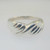 Sterling Silver Marsala Diagonal Ridged Ring Size 7.75