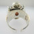 Sterling Silver Sajen Garnet Moonstone Mother of Pearl Ring Size 9.25