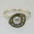 Sterling Silver Hagit Gorali Pearl Hammered Design Ring Size 10