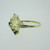 10k Yellow Gold Marquise Cut Sapphires with Diamond Accents Size 7 1/4