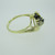 10k Yellow Gold Marquise Cut Sapphires with Diamond Accents Size 7 1/4