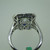Vintage Style Beverly K 18k White Gold .80ct Aquamarine Sapphire and Diamond Ring Size 6 1/2