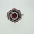 Vintage Style Beverly K 18k White Gold 1.67ct TW Ruby  Sapphire and Diamond Ring Size 6 1/2