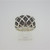 Sterling Silver Michael Dawkins Wide Band Patterned Ring Size 7