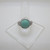 Judith Ripka Sterling Silver Reconstituted Turquoise & CZ Accents Ring Size 8