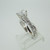 14k White Gold .62ct Princess Cut Diamond Ring with Diamond Accents Size 6 1/2