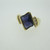 14k Yellow Gold Iolite Ring with Diamond Accents Size 6
