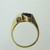 14k Yellow Gold Iolite Ring with Diamond Accents Size 6
