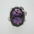 10k White Gold Large Created Alexandrite Ring Size 6 1/4
