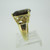 10k Yellow Gold Large Smokey Quartz Fashion Ring Size 6 1/4