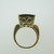 10k Yellow Gold Large Smokey Quartz Fashion Ring Size 6 1/4
