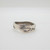 Sterling Silver RE Signed Wavy Band Stamped Design Ring Size 8.75