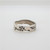 Sterling Silver RE Signed Wavy Band Stamped Design Ring Size 8.75