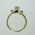 14k Yellow Gold Approx 1/3ct Round Brilliant Cut Diamond Ring with 2 Diamond Accents Ring Size 5 1/2