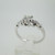 18k White Gold .58ct Round Brilliant Cut Diamond Ring Size 7 3/4